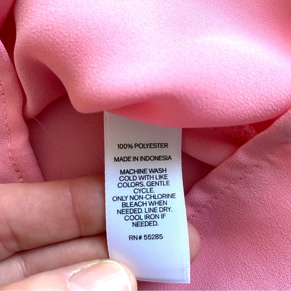 Express Satin Button Front Blouse - image 4